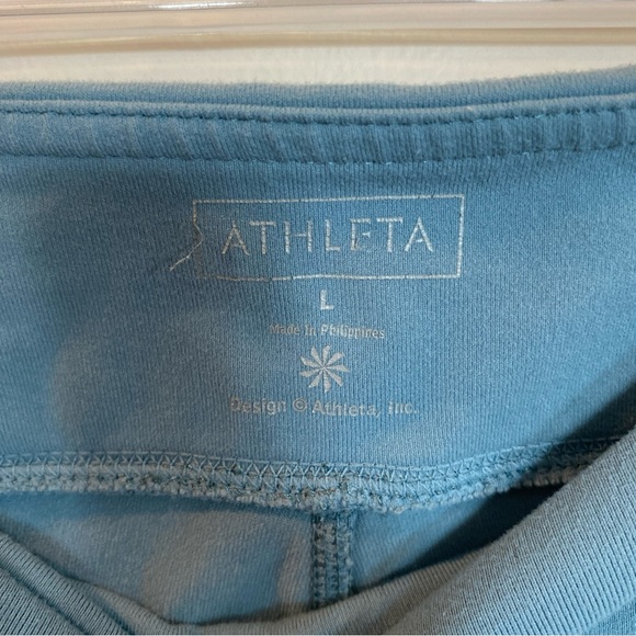 Womens Athleta Biker Shorts Green Large - Picture 2 of 5